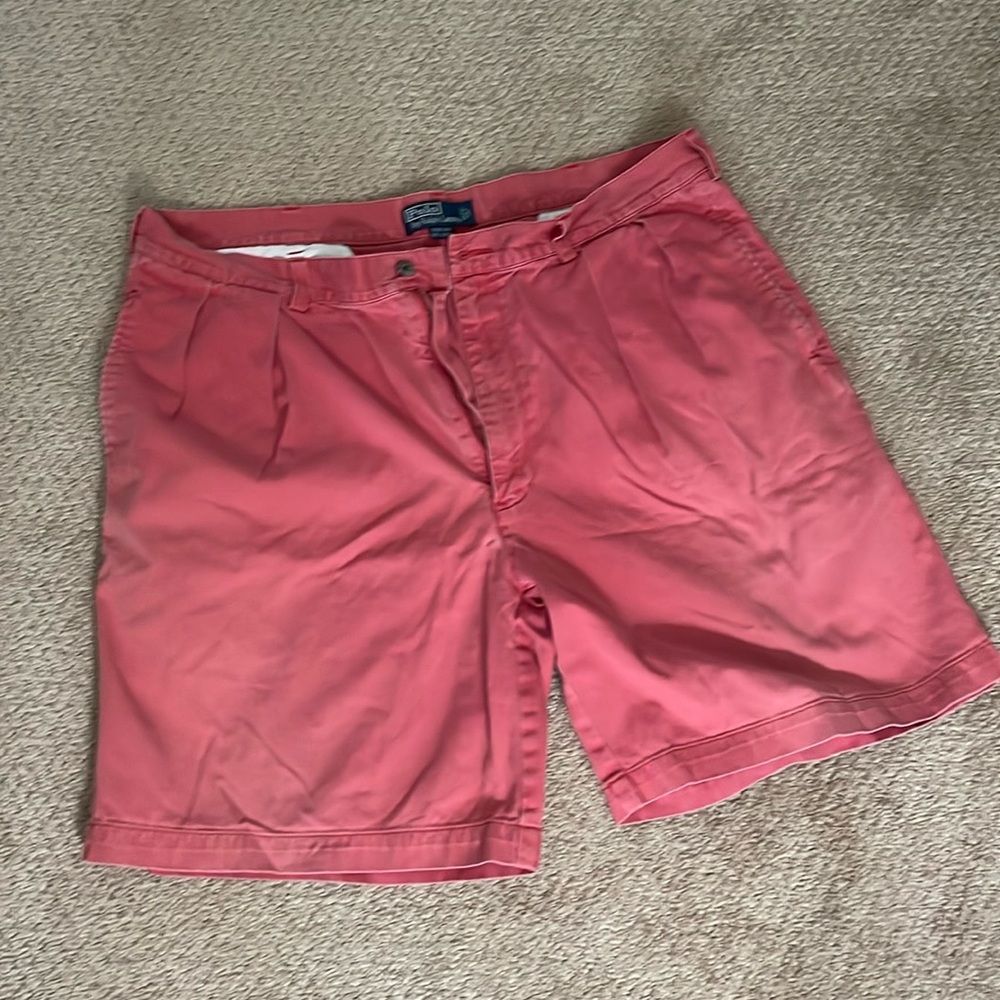 Ralph Lauren polo men’s salmon/pink pleated shorts size 40